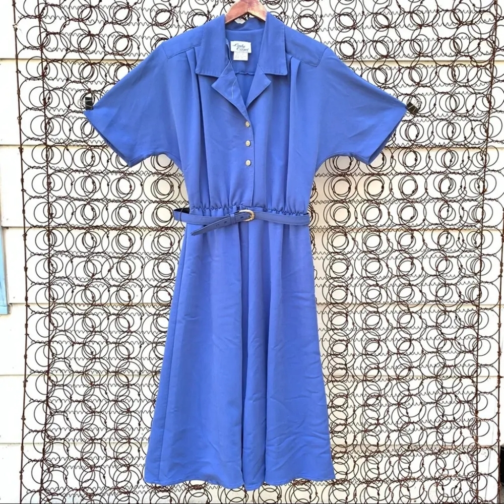 Elegant Blue Women's Dress